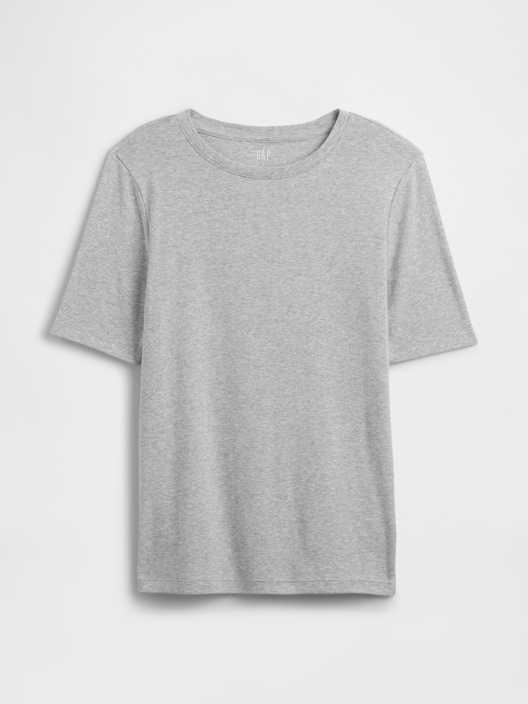 Modern Ribbed Crewneck T-Shirt