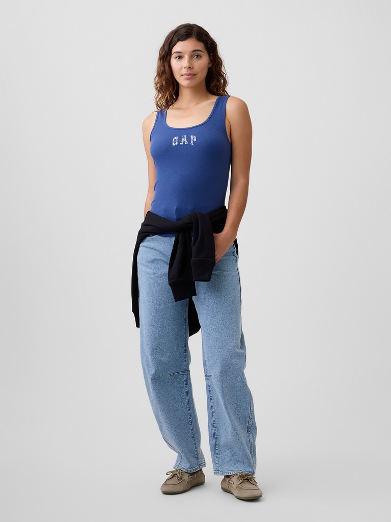 Gap Logo Ribbed Tank Top