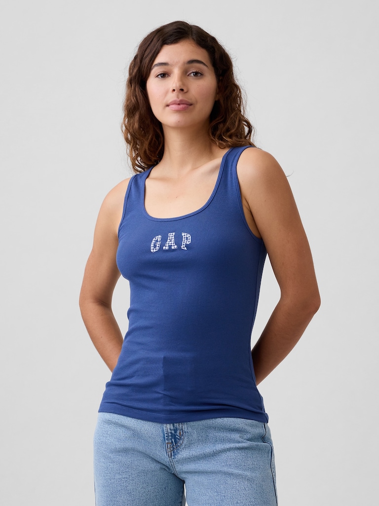 Gap Logo Ribbed Tank Top