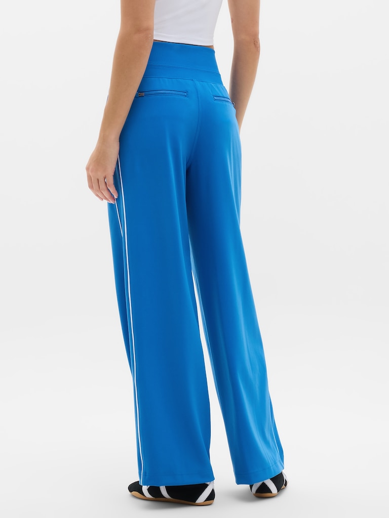 Venice High Rise Track Stripe Wide Leg Pant