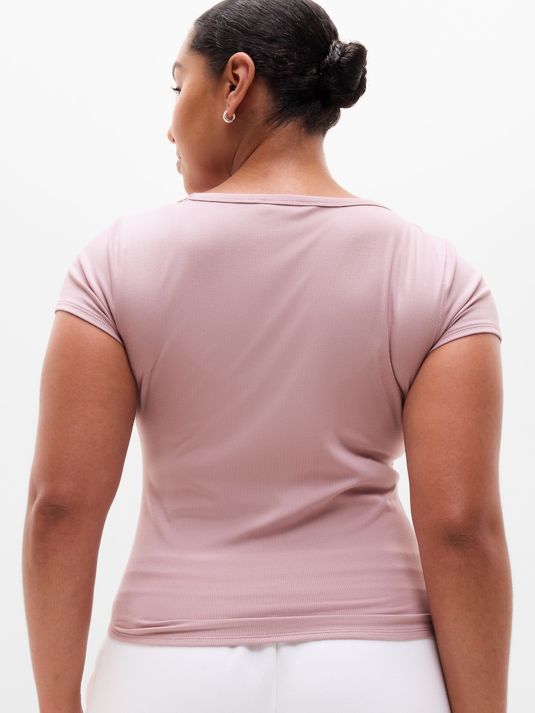 Signature Rib Scoop Tee