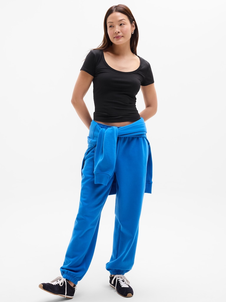 Signature Rib Scoop Tee