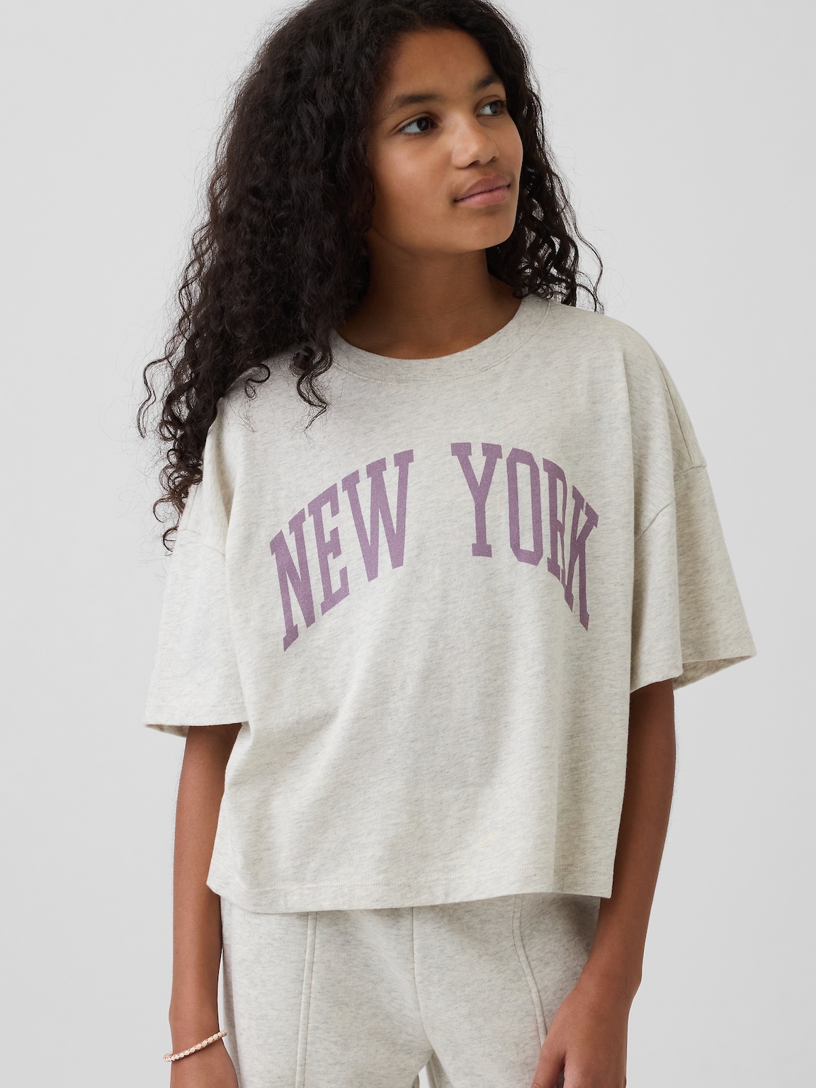 Kids Oversized State Graphic T-Shirt