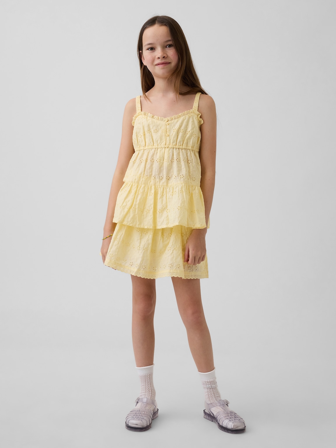 Kids Eyelet Foldover Skort