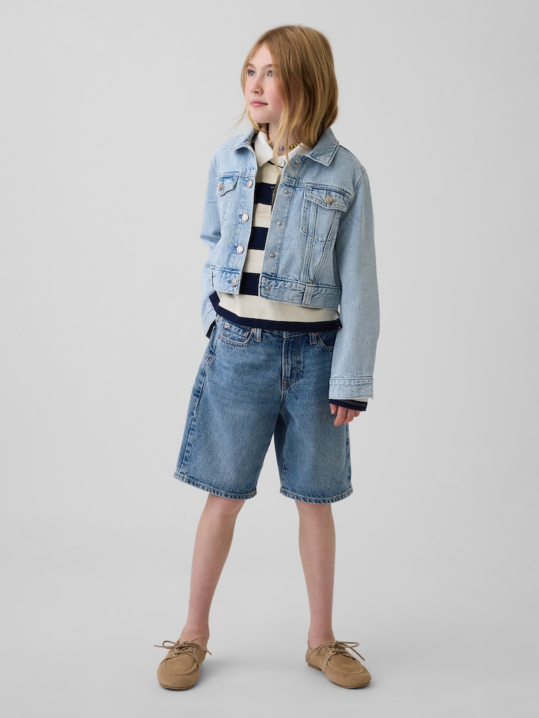Kids Denim Crop Jacket