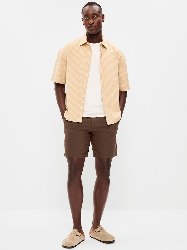 Slim Built-In Flex Rotation Chino Shorts -- 8-inch inseam