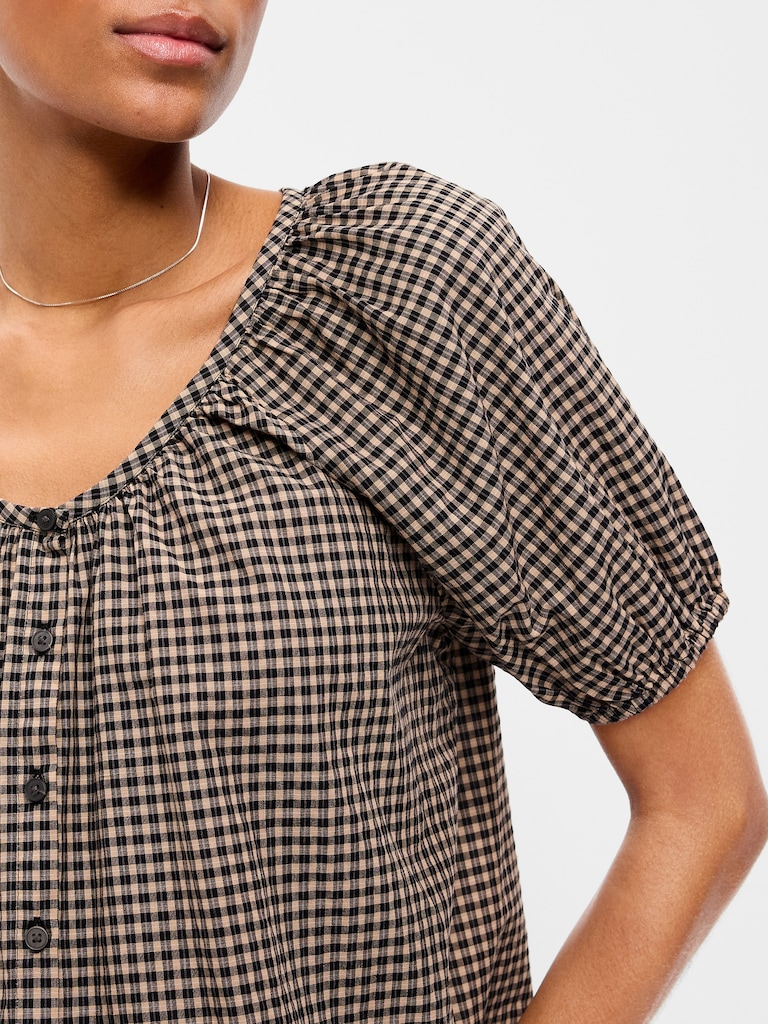 Airy Button-Down Top