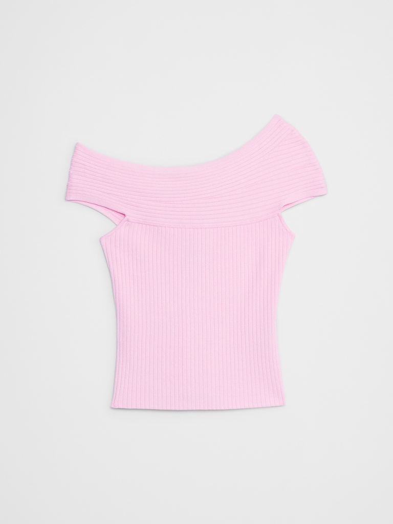 Asymmetrical Ribbed Sweater