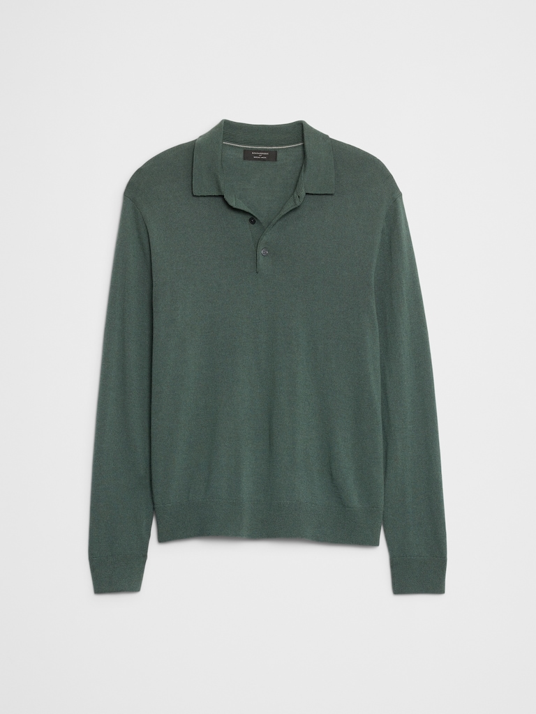 Merino Wool Sweater Polo