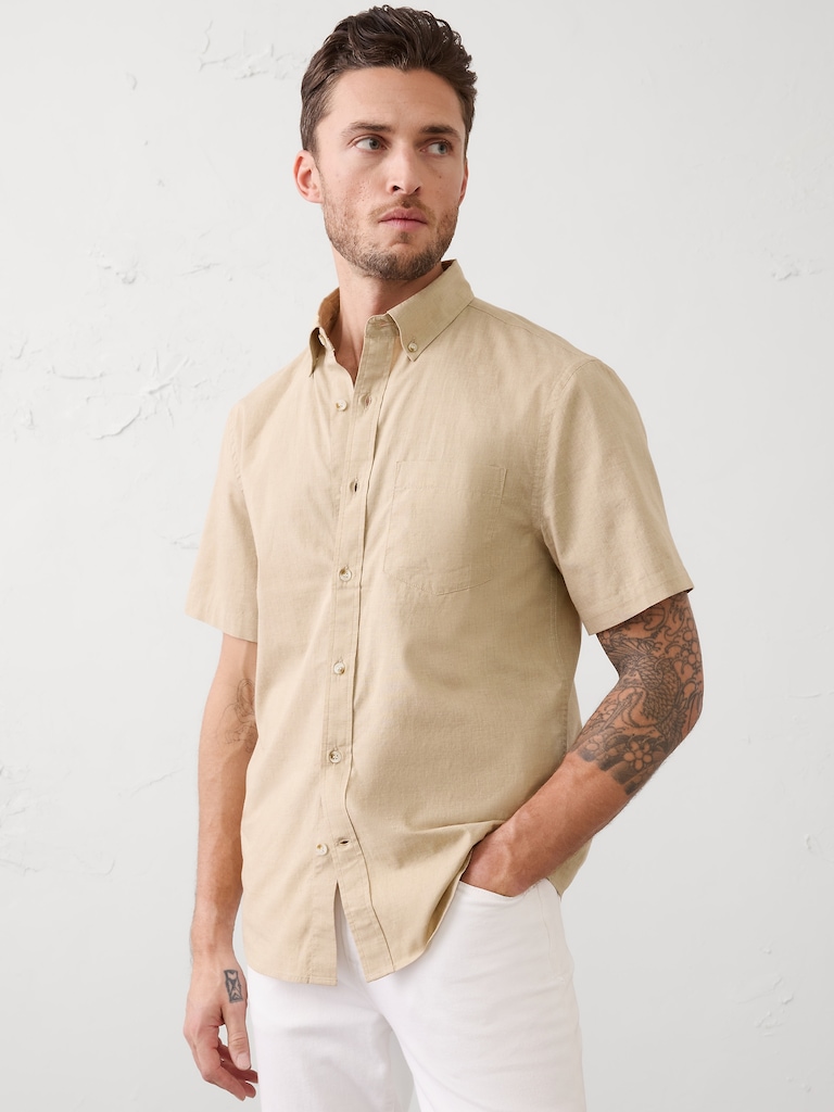 Slim-Fit Softwash Cotton Shirt