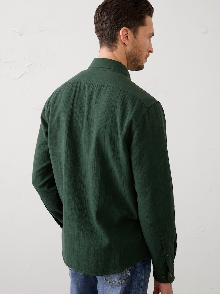 Standard-Fit Double Weave Shirt