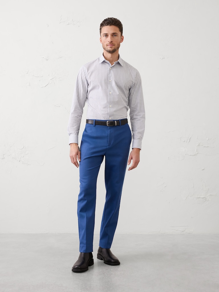Tailored-Fit Sharkskin Trouser