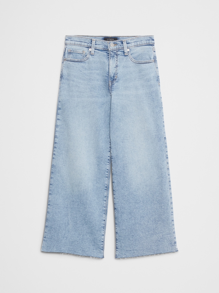 High-Rise Wide-Leg Cropped Jean