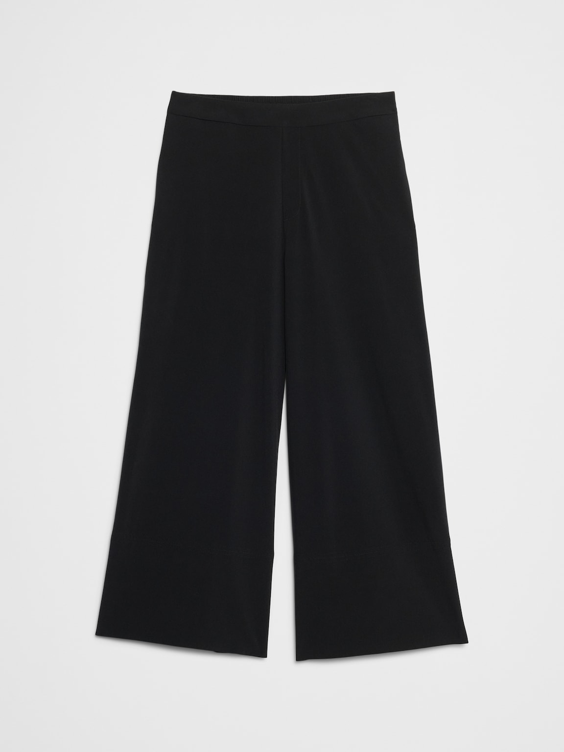 Wide-Leg High-Rise Airstretch Pull-On Cropped Pant