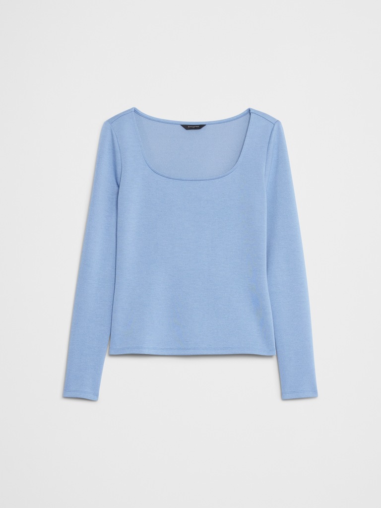 Soft Touch Square-Neck Top