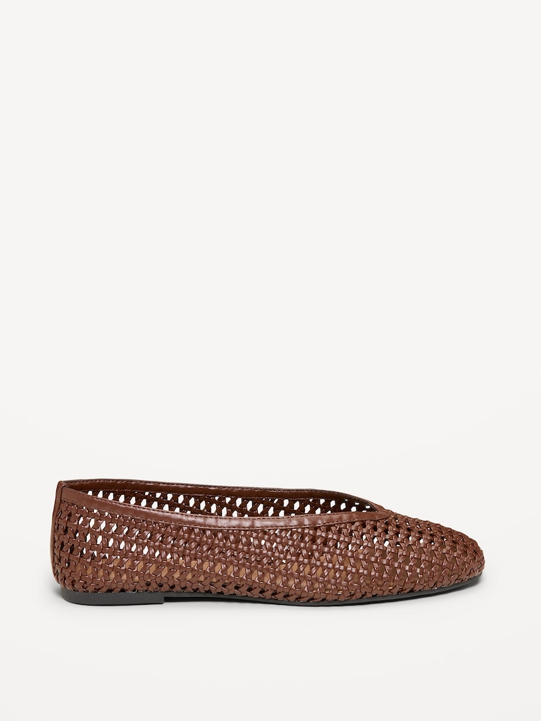 Lattice Ballet Flats