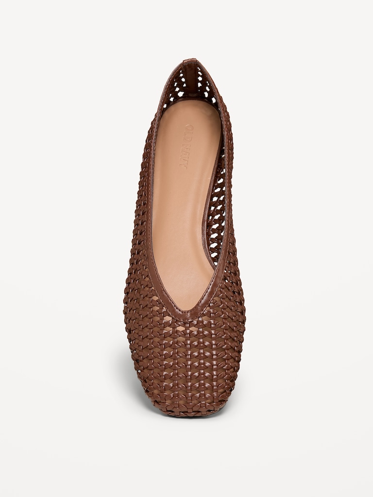 Lattice Ballet Flats