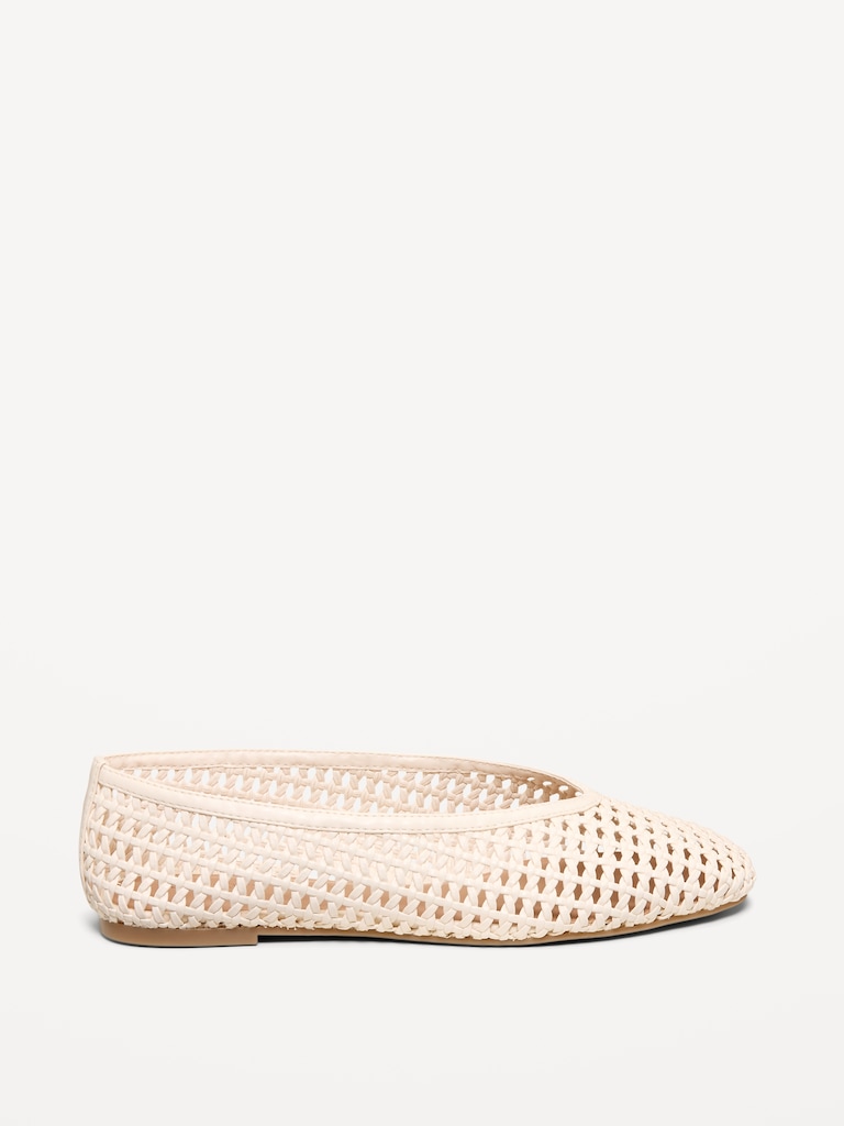 Lattice Ballet Flats