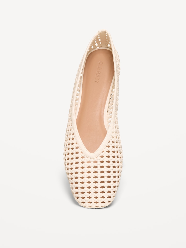 Lattice Ballet Flats