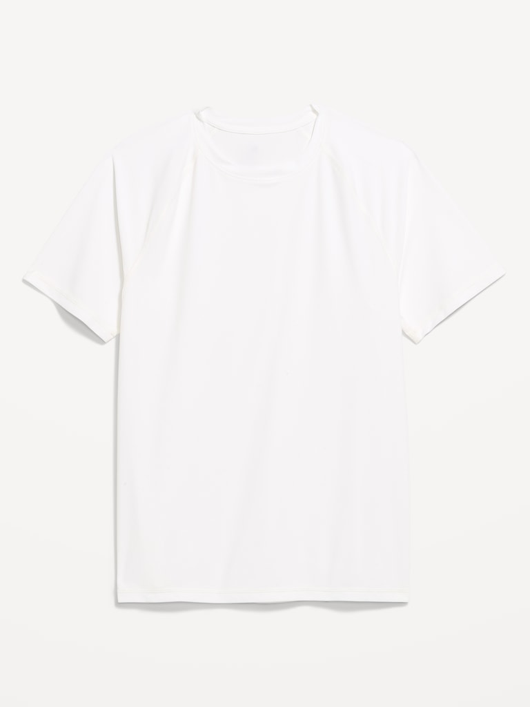 Raglan-Sleeve Rashguard Swim Top