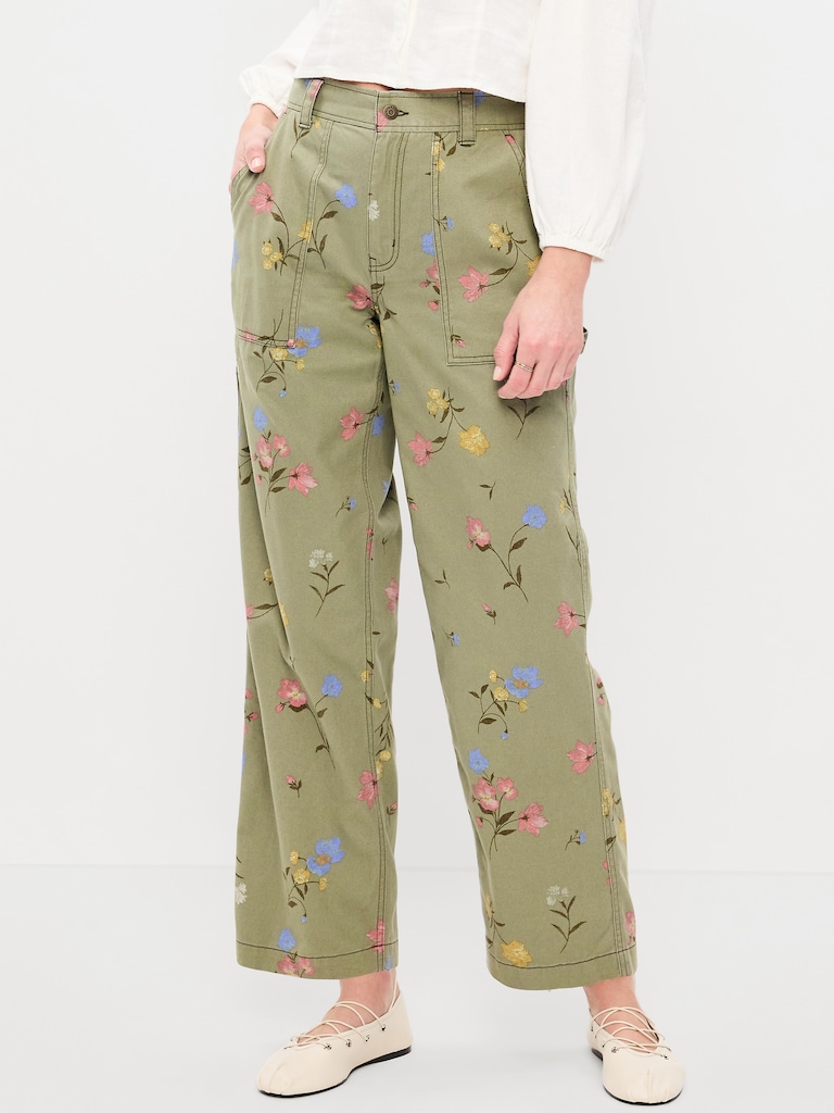 High-Waisted Straight Ankle Pants