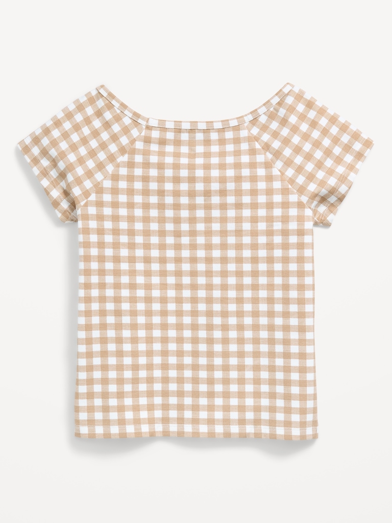 Fitted Off-Shoulder Top for Girls