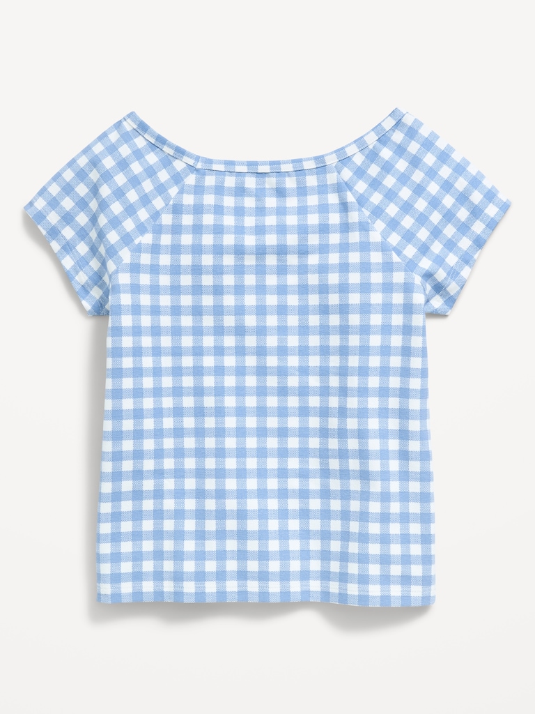 Fitted Off-Shoulder Top for Girls