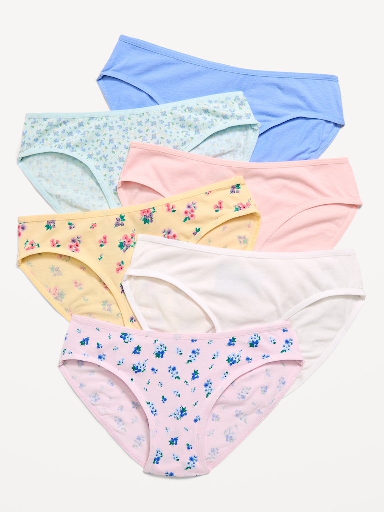 Bikini Underwear 6-Pack for Girls