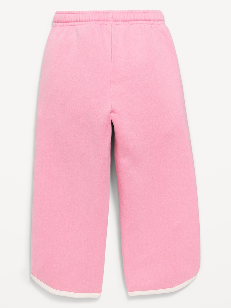 Dolphin-Hem Cropped Sweatpants for Toddler Girls