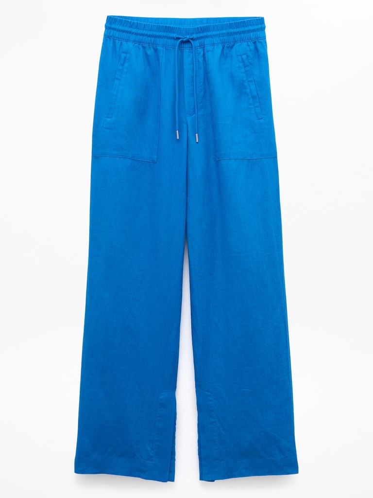 Retreat Linen High Rise Wide Leg Pant