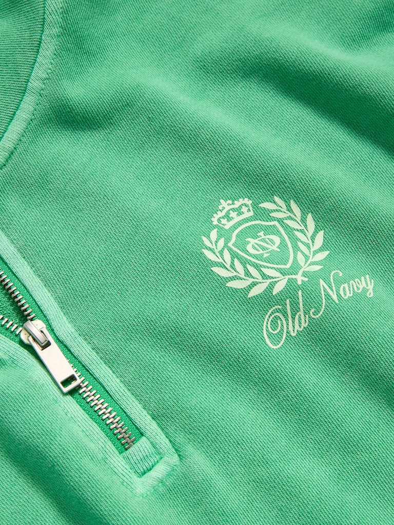 SoComfy Oversized Logo Half-Zip Sweatshirt