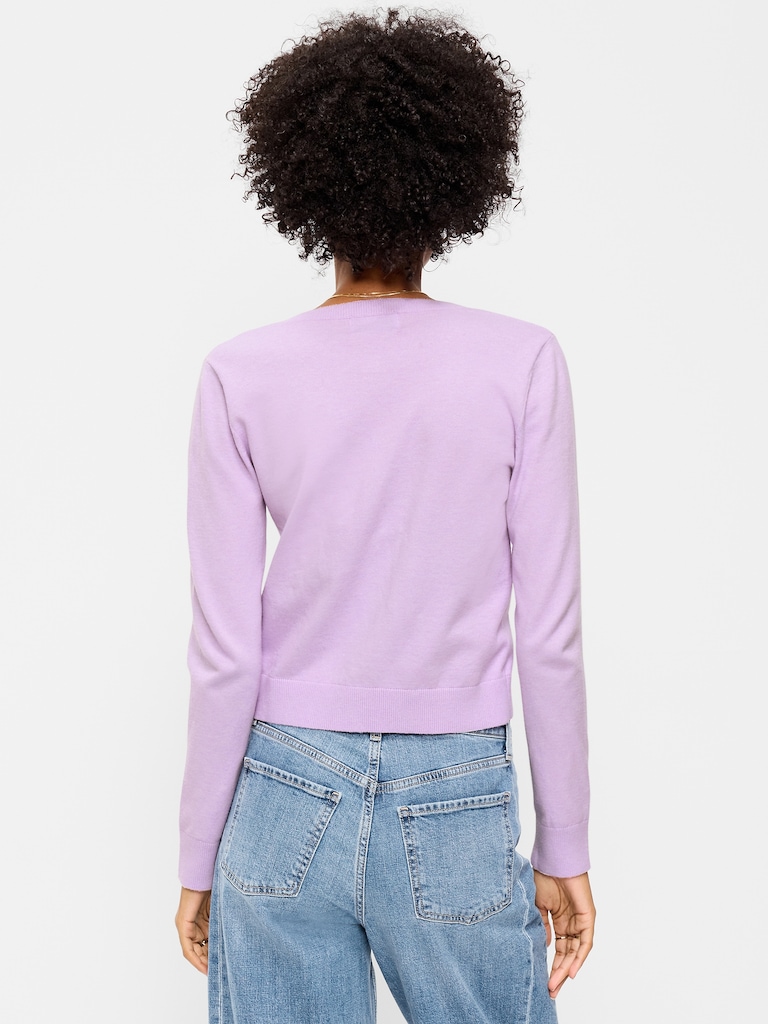 SoSoft Lite Cropped Crew-Neck Cardigan