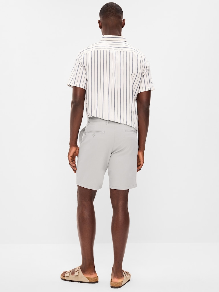 Slim Built-In Flex Rotation Chino Shorts -- 8-inch inseam