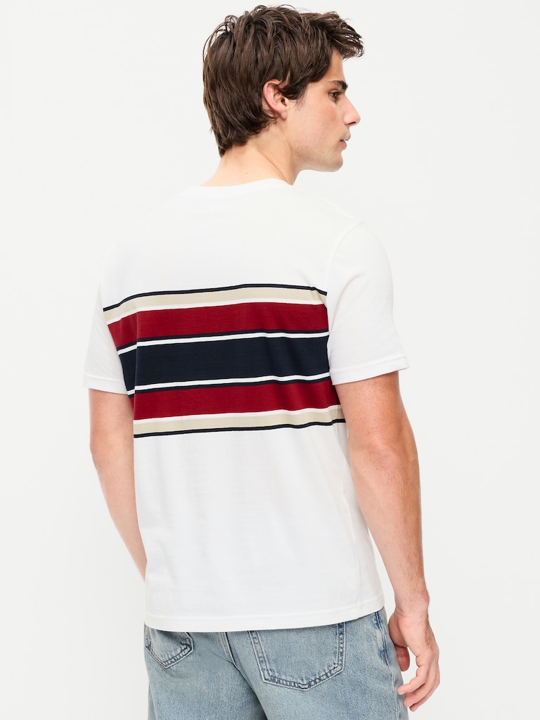 Crew-Neck Striped T-Shirt