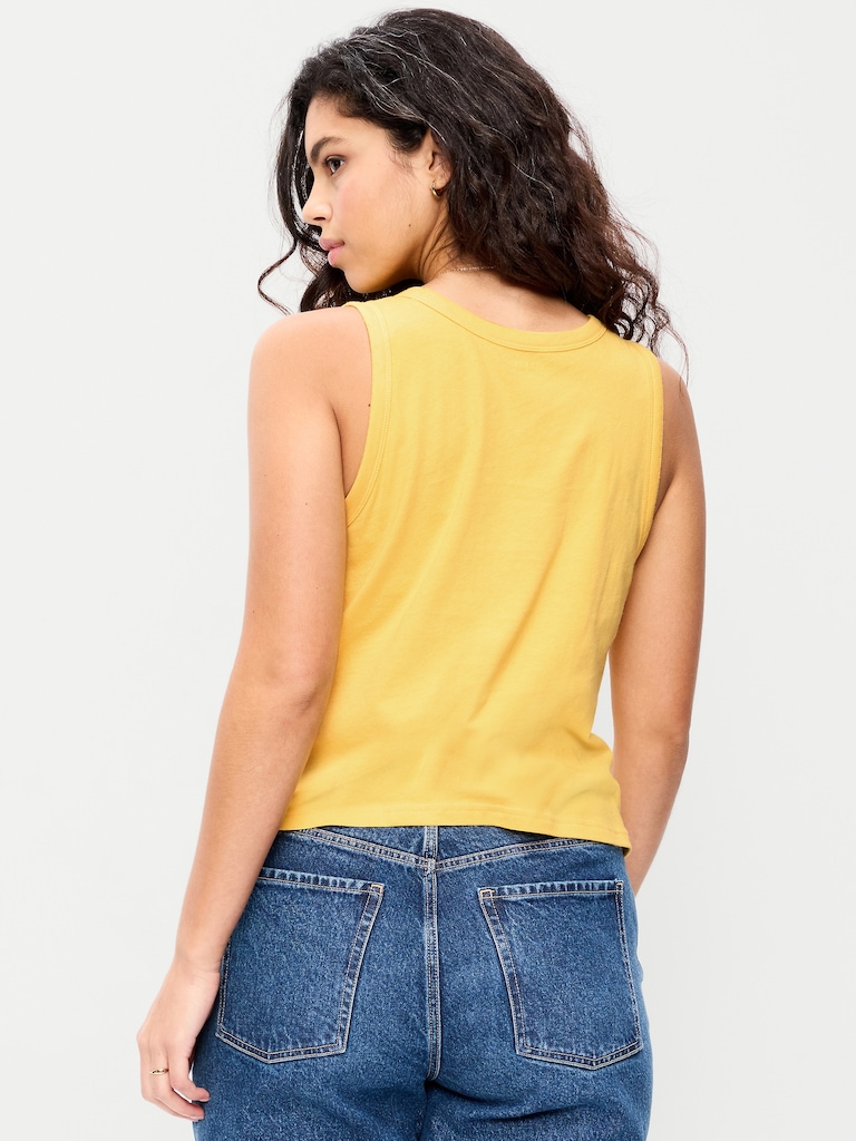 Relaxed Scoop-Neck Tank Top