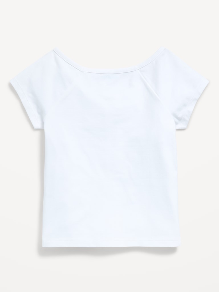Fitted Off-Shoulder Top for Girls