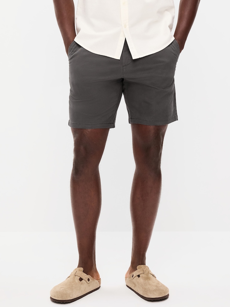 Slim Built-In Flex Rotation Chino Shorts -- 8-inch inseam