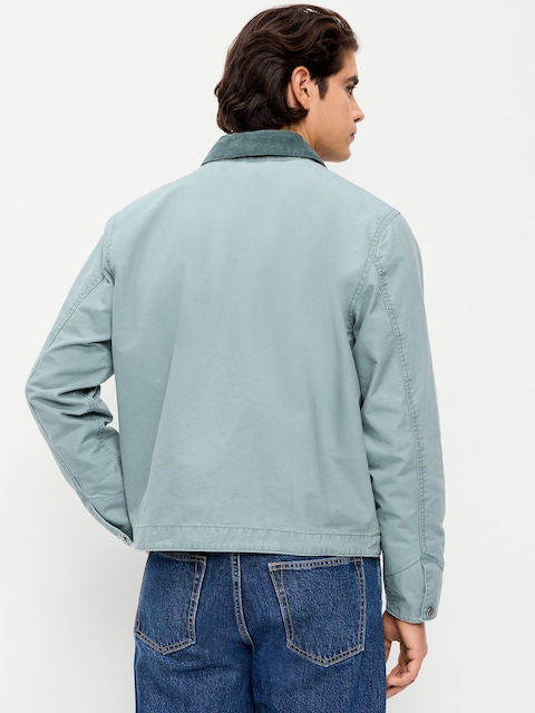 Cropped Canvas Barn Jacket