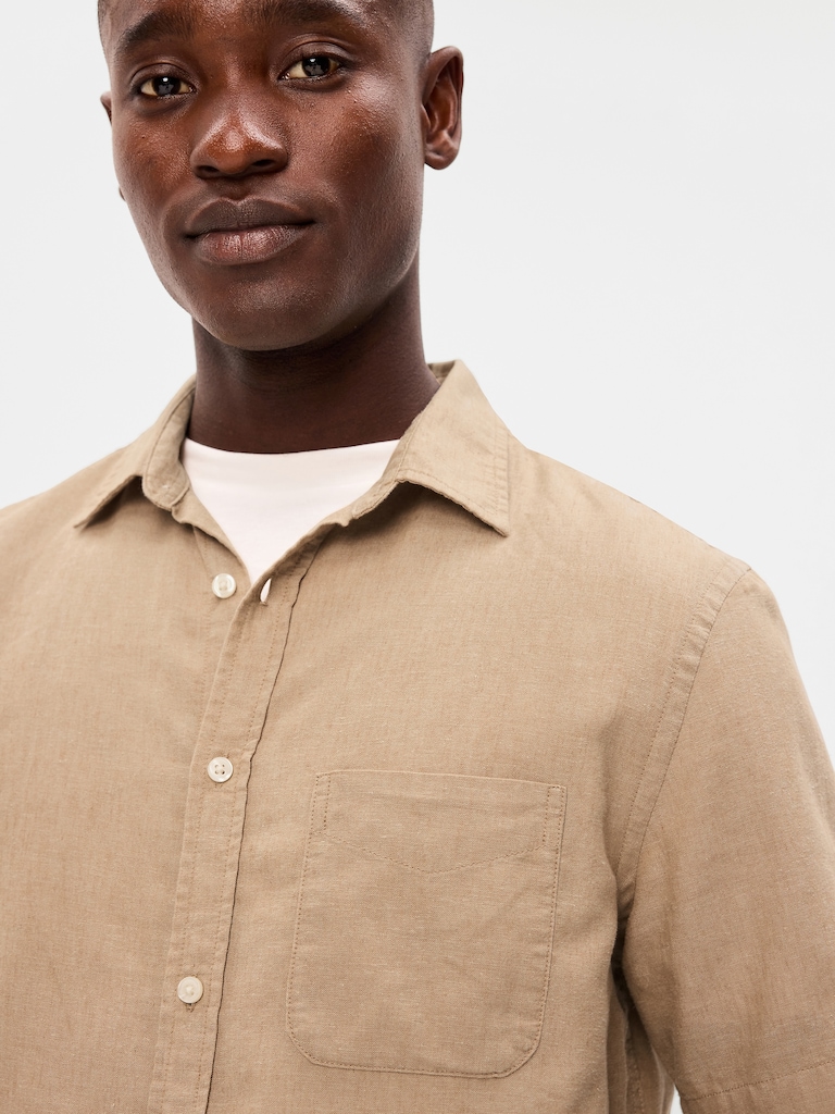 Classic Fit Everyday Linen-Blend Shirt