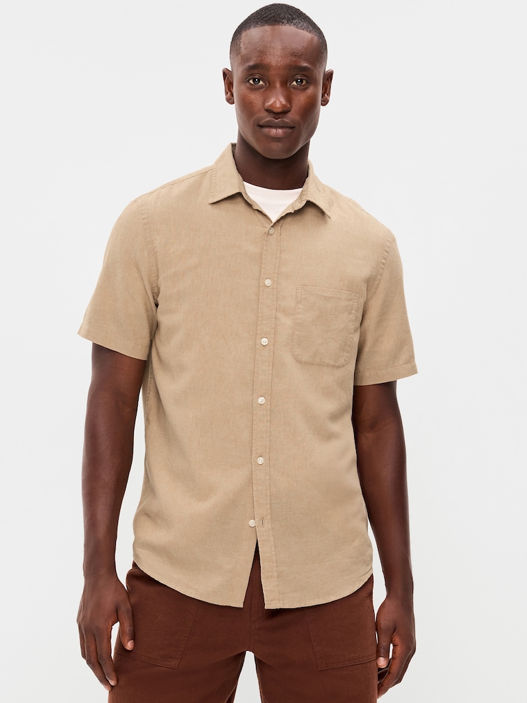 Classic Fit Everyday Linen-Blend Shirt