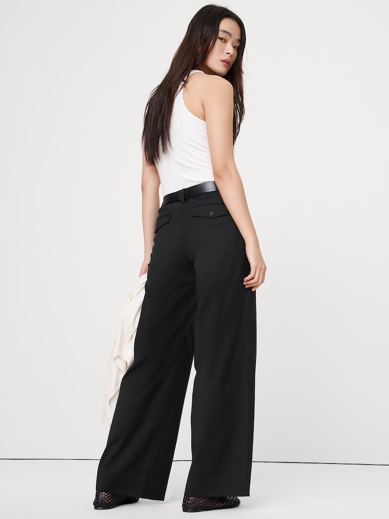 The Everyday Wide-Leg Pant in Italian Lightweight Wool