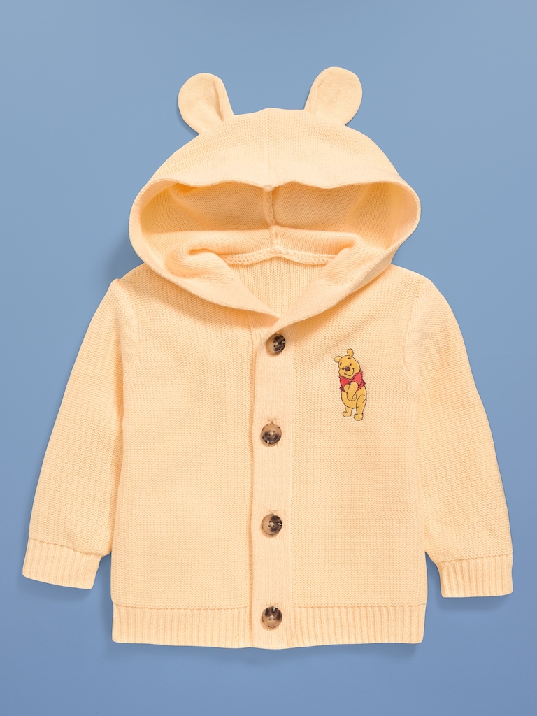 Old Navy x Disney Winnie the Pooh Hooded Button-Front Sweater for Baby