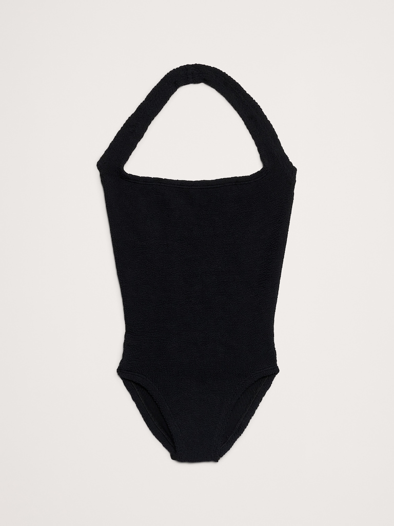 Sandy One-Piece Halter Swimsuit by Hunza G