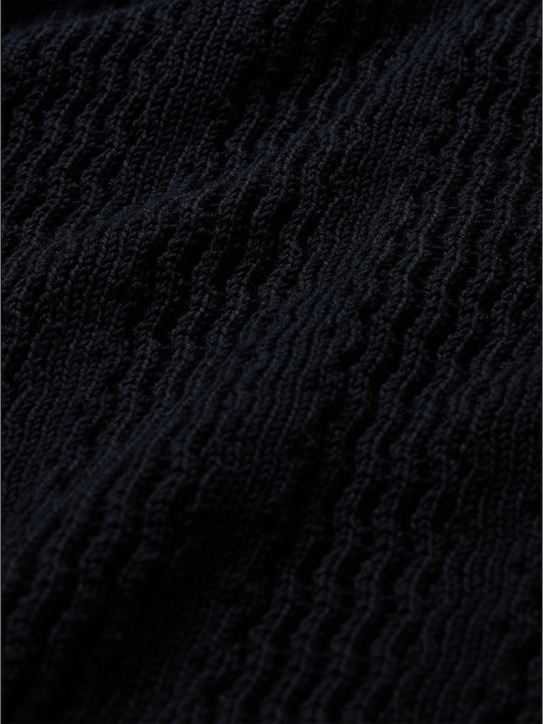 Cotton Zig-Zag Sweater Polo