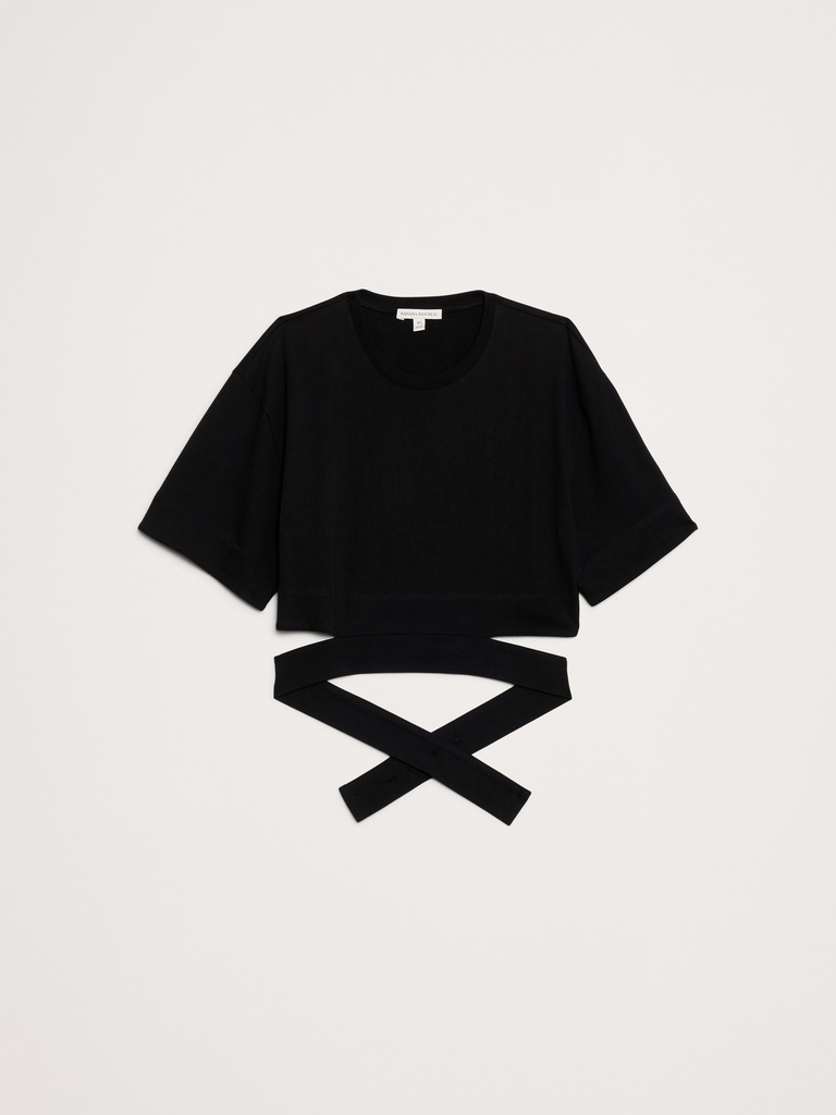 Vintage Cotton Utility Wrap Top