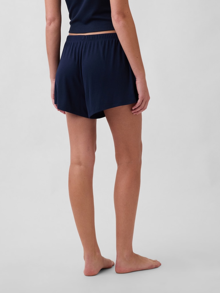 Mini Rib Relaxed PJ Shorts