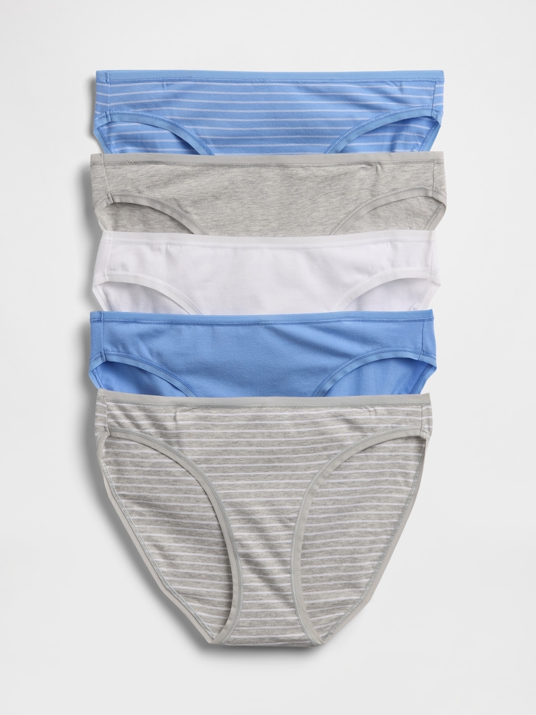 Organic Stretch Cotton Bikini (5-Pack)