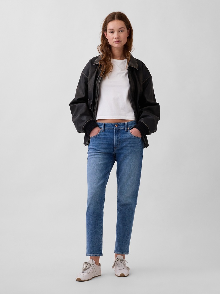 Mid Rise Slim Taper Jeans