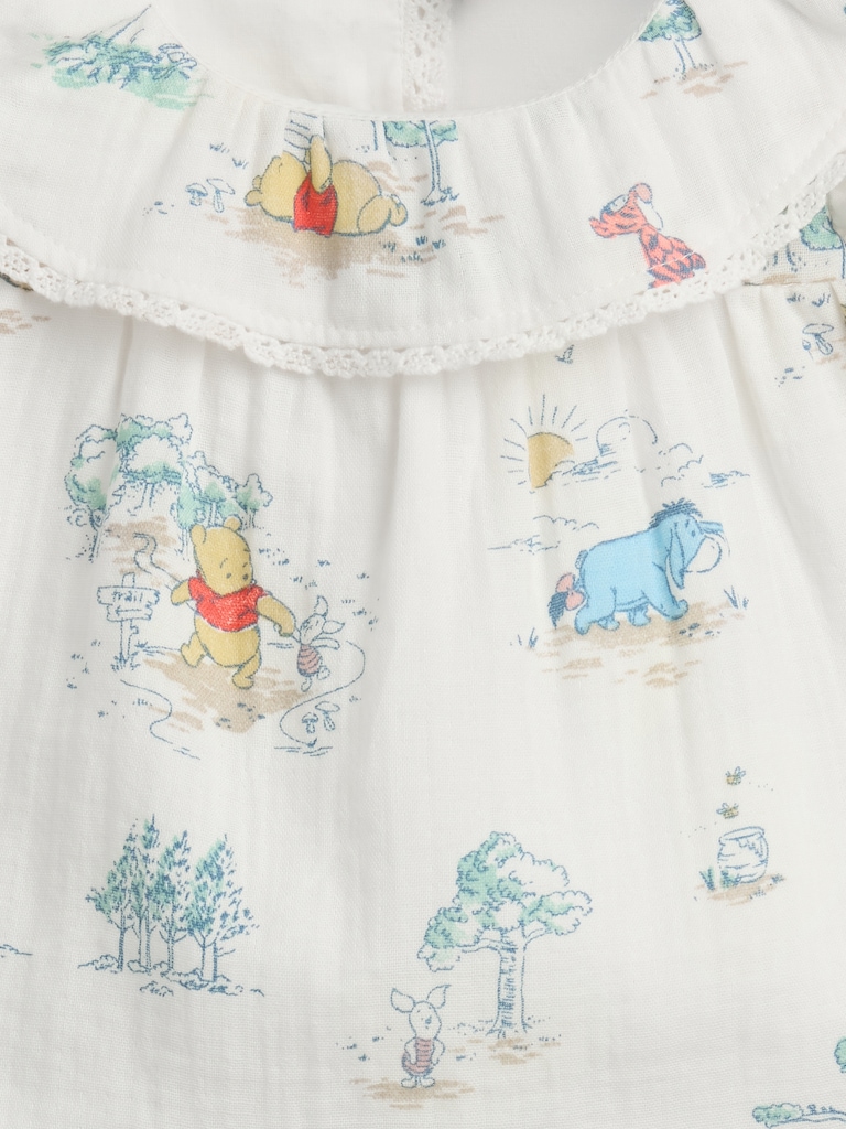 Baby Winnie The Pooh Cotton Gauze Outfit Set