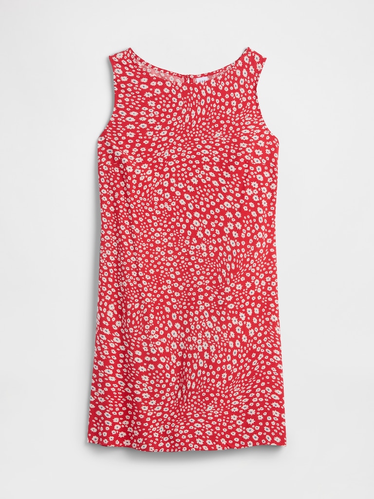 Print Sleeveless Mini Dress
